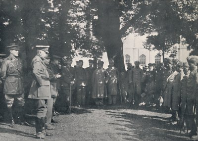 Lord Kitchener dirigiéndose a pacientes indios, 20 de julio de 1915, 1939 de Unbekannt