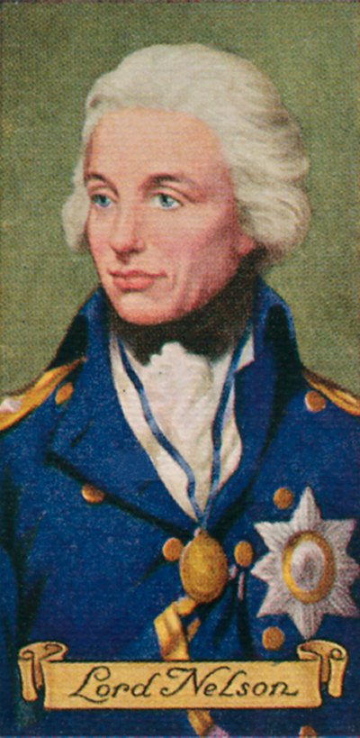 Lord Nelson, tomado de una serie de tarjetas de cigarrillos, 1935 de Unbekannt