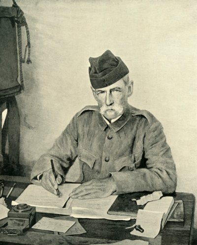 Lord Roberts Escribiendo en su Tienda, c. 1900, 1901 de Unbekannt