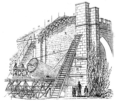 Telescopio reflector de 72 pulgadas de Lord Rosse, 1849 de Unbekannt