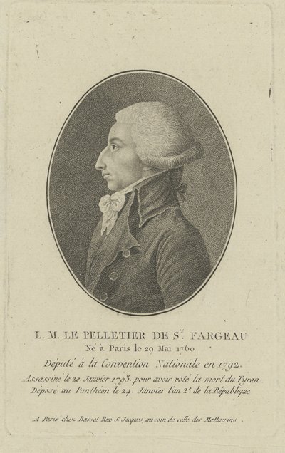 Louis-Michel Le Peletier, Marqués de Saint-Fargeau 1760-1793, 1790s de Unbekannt
