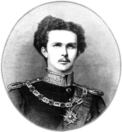 Luis II, Rey de los Bávaros, siglo XIX de Unbekannt