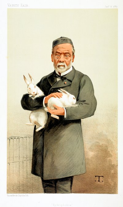 Louis Pasteur, químico francés y fundador de la bacteriología moderna, 1887 de Unbekannt