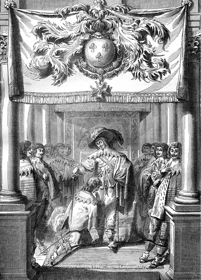 Luis XIII de Francia conferiendo la Orden del Espíritu Santo de Unbekannt