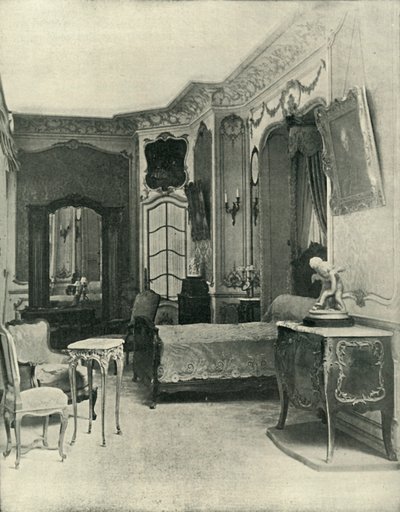 Dormitorio de Luis XV, realizado por Maison Soubrier, 1903 de Unbekannt