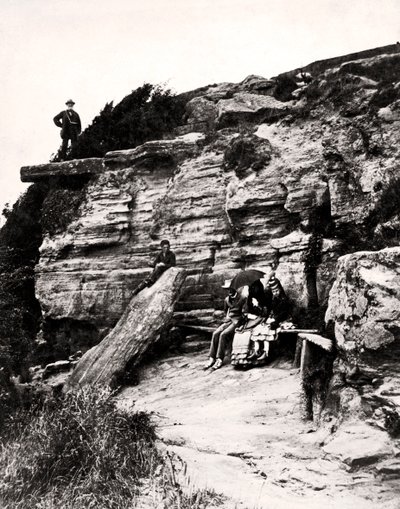 Asiento de los amantes, Fairlight, Hastings, Sussex, c1900 de Unbekannt