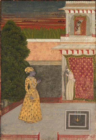 Amantes y una Vieja Bruja, c. 1780 - 1790 de Unbekannt