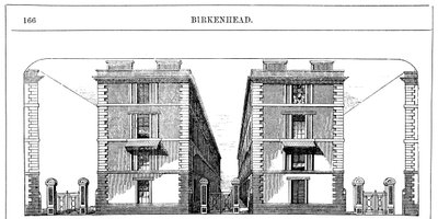 Viviendas de alquiler bajo para trabajadores construidas por la Compañía del Muelle de Birkenhead de Unbekannt