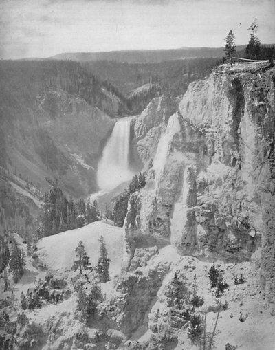 Cataratas Inferiores del Yellowstone, Wyoming, c1897 de Unbekannt