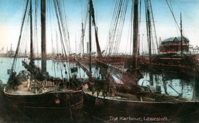 Puerto de Lowestoft, Suffolk, 1909 de Unbekannt