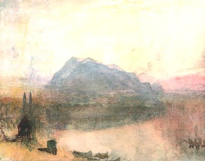 Lucerna y el Righi: Amanecer temprano, c1840s, c1900 de Unbekannt