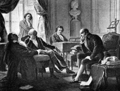 Ludwig van Beethoven y sus amigos, 1770-1827, compositor alemán, 1909 de Unbekannt