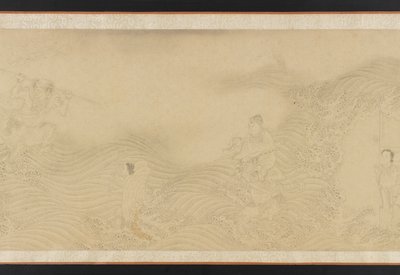 Luohans cruzando tierra y mar, dinastía Ming o Qing, siglo XVII de Unbekannt