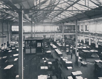 Sala de maquinaria, 1916 de Unbekannt