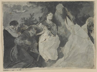 Madonna y Niño con Santos, 1700s de Unbekannt