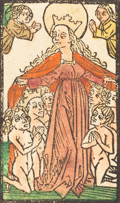 Madonna como protectora, c. 1470-1480 de Unbekannt