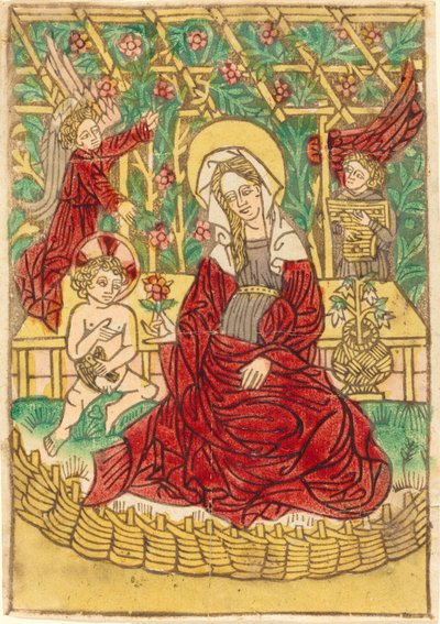 Madonna en un jardín cerrado, 1450-1470 de Unbekannt