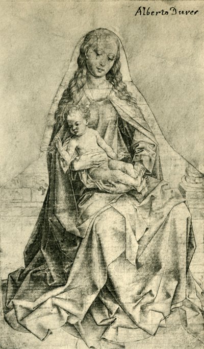 Madonna con el Niño Jesús Bendiciendo, 1440-1450, 1943 de Unbekannt