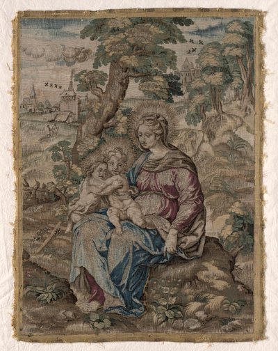 Madonna con el Niño Jesús y San Juan Bautista, 1500s de Unbekannt