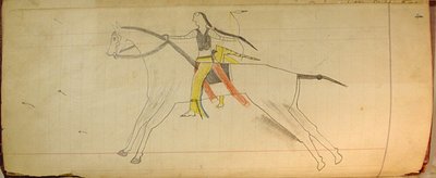 Maffet Ledger: Indio montado, ca. 1874-81 de Unbekannt