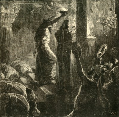 Magos alrededor del Fuego Sagrado, 1890 de Unbekannt