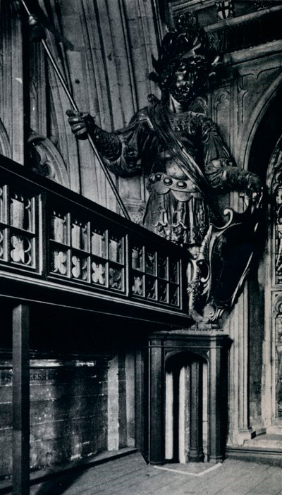 Magog Corineus, uno de los dos gigantes de la ciudad quemados en el incendio del Guildhall de Londres, 1940 de Unbekannt