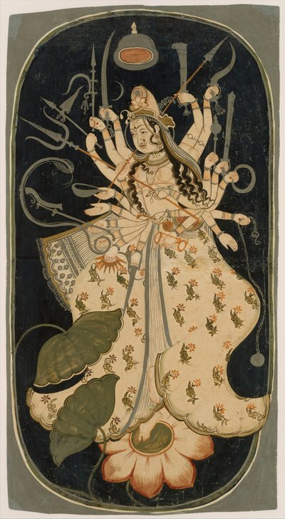 Mahadevi, la Gran Diosa, ca. 1725 de Unbekannt