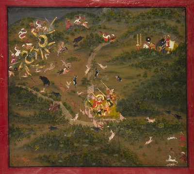 Maharajá Jagat Singh cazando, 1734-1751 de Unbekannt