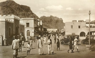 Calle Principal, Crater, Adén, c1918-c1939 de Unbekannt