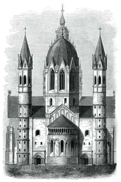 Catedral de Mainz, Rin, Alemania, siglos XII y XIII, 1870 de Unbekannt