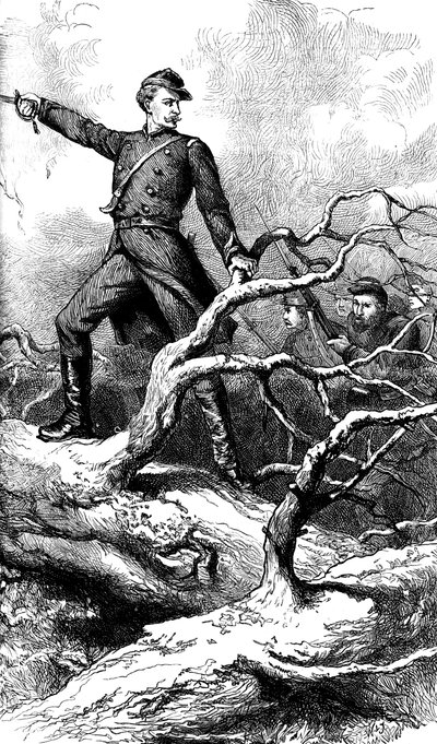 El Mayor Theodore Winthrop en Big Bethel, Virginia, 1861 de Unbekannt