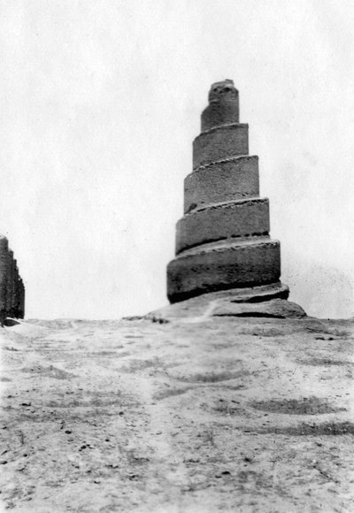 Torre Malwiya, Samarra, Mesopotamia, 1918 de Unbekannt