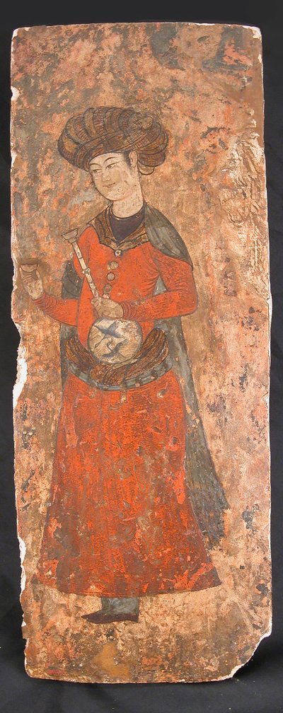 Hombre Sosteniendo una Botella y una Taza, siglos XVI-XVII de Unbekannt