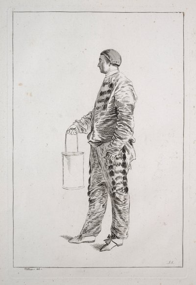 Hombre de pie, 1700s de Unbekannt