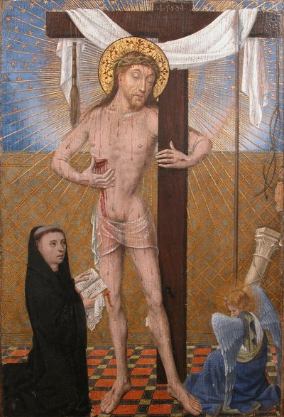Hombre de dolores con donante arrodillado de Unbekannt