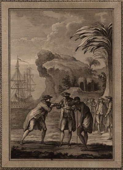 Hombre vende a una mujer esclava, 1775 de Unbekannt
