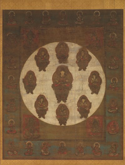 Mandala de Monju Bosatsu, siglo XIII de Unbekannt