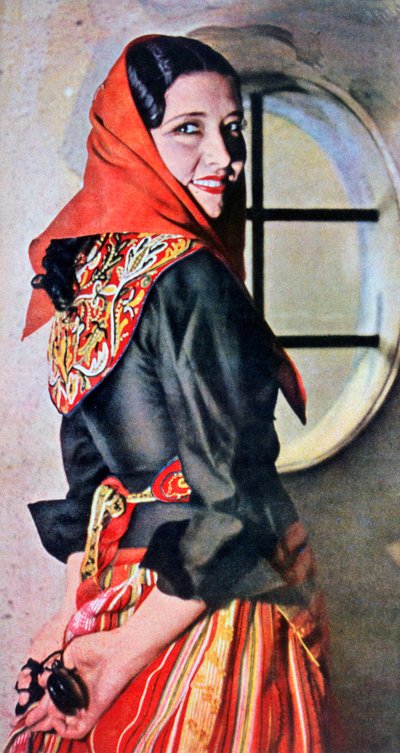 Manuela Del Rio, actriz y bailarina española, 1943 de Unbekannt