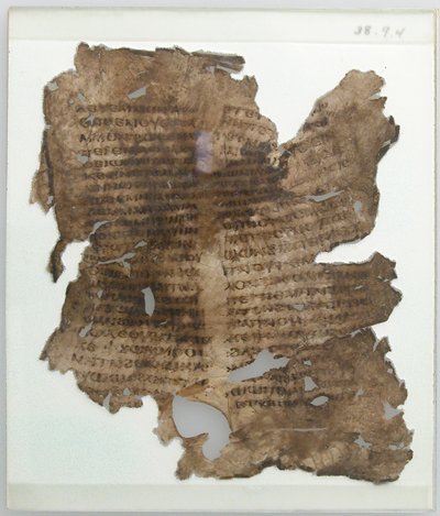 Fragmento de hoja de manuscrito copto de Unbekannt