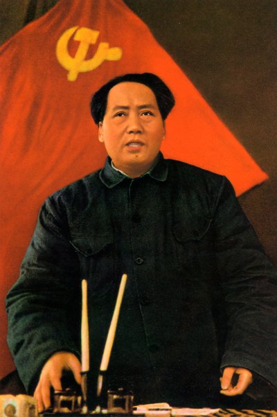 Mao Zedong, revolucionario y líder comunista chino, c. 1950s-c. 1960s de Unbekannt