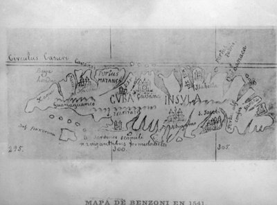 Mapa de Benzoni, 1541, años 1920 de Unbekannt