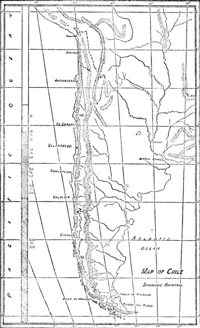 Mapa de Chile, 1911 de Unbekannt