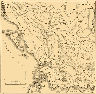 Mapa de Epiro y Grecia Occidental, 1890 de Unbekannt
