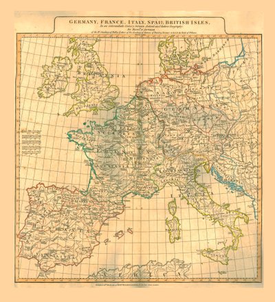 Mapa de Europa de Unbekannt