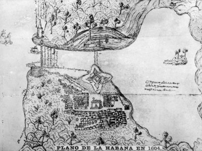 Mapa de La Habana, 1608, años 1920 de Unbekannt