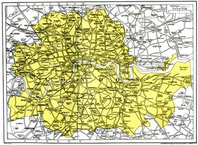 Mapa de Londres de Unbekannt