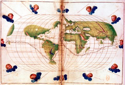 Mapa del viaje de circunnavegación de Magallanes de Unbekannt
