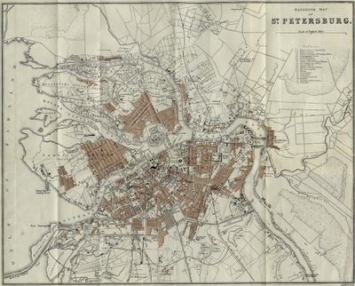 Mapa de Petersburgo, 1893 de Unbekannt