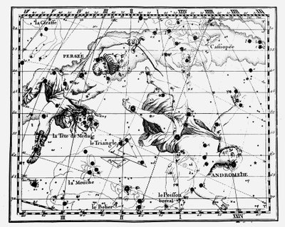 Mapa de constelaciones estelares, 1775 de Unbekannt