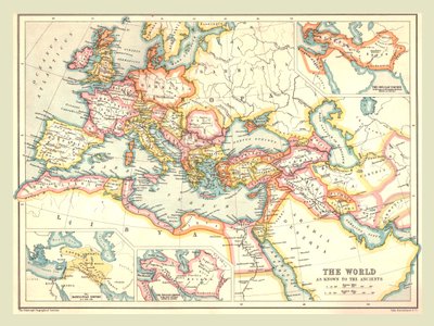Mapa del Mundo Antiguo, 1902 de Unbekannt